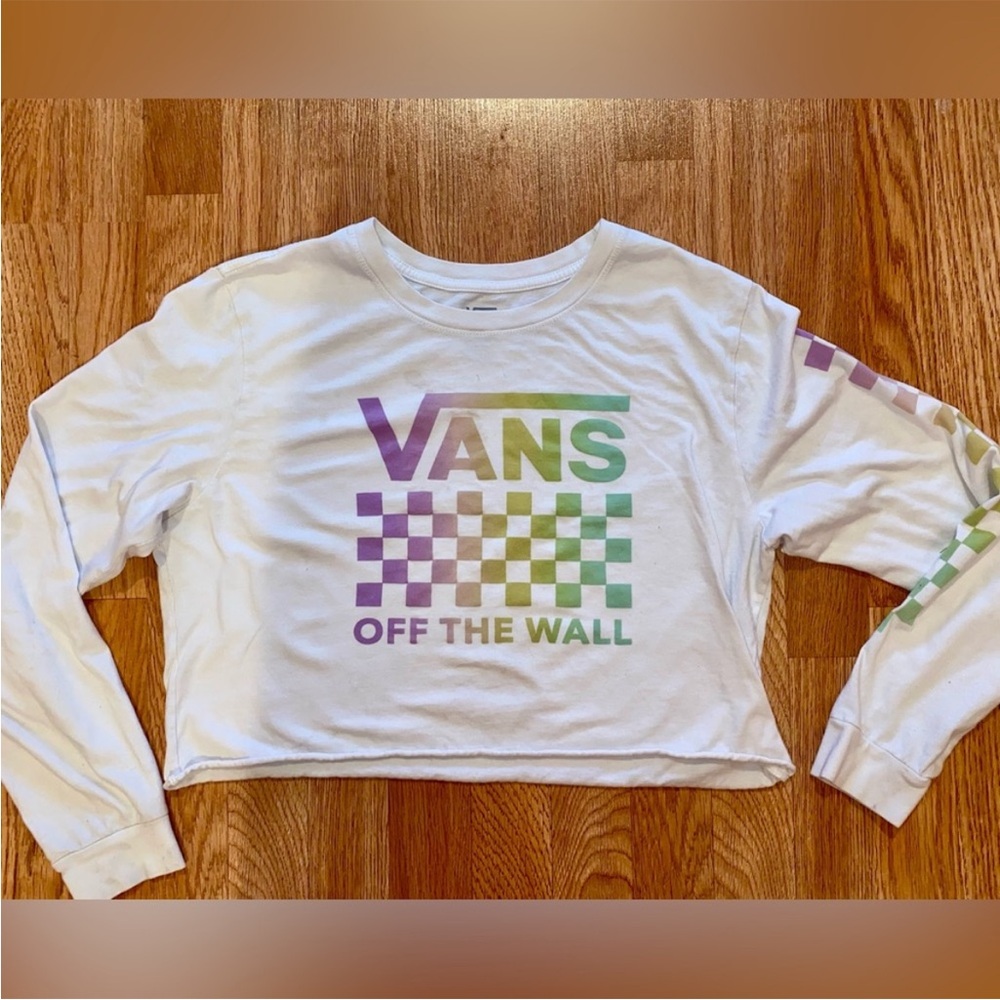 Vans White Multicolor Logo Tee